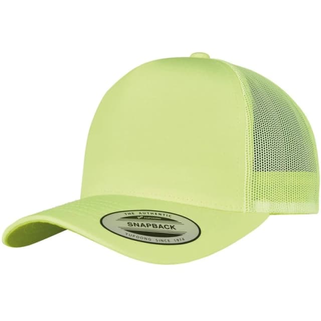 Flexfit Mens Neon Retro Trucker Cap in Yellow Yellow Male One Size
