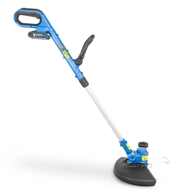 Hyundai 20V Cordless Grass Trimmer 30cm Cut, 2.0Ah Battery, Charger - Lightweight & Powerful