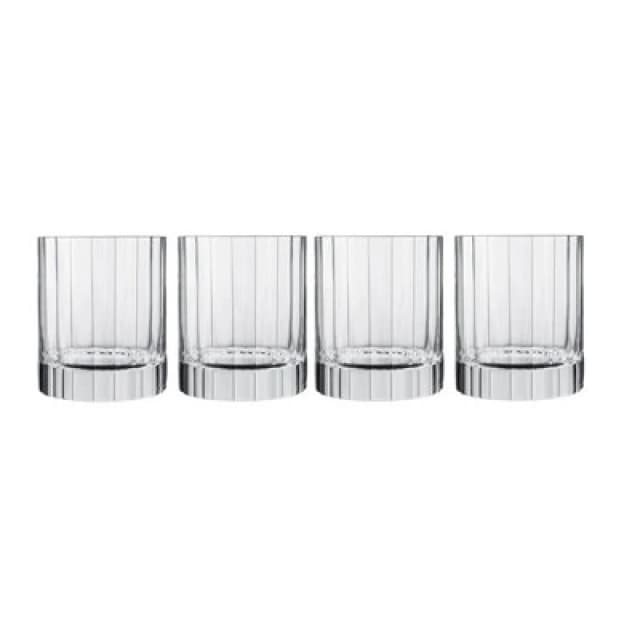Luigi Bormioli 4 Piece Whisky Glass Set, Whyskey Glasses, 335ml - Perfect Gift Set Clear