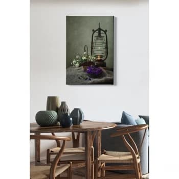 Kanvas Tablo (50 x 70) - 201 Multicolor Decorative Canvas Painting