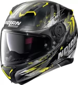 Nolan N87 Carnival N-Com Helmet, black-yellow, Size L, black-yellow, Size L