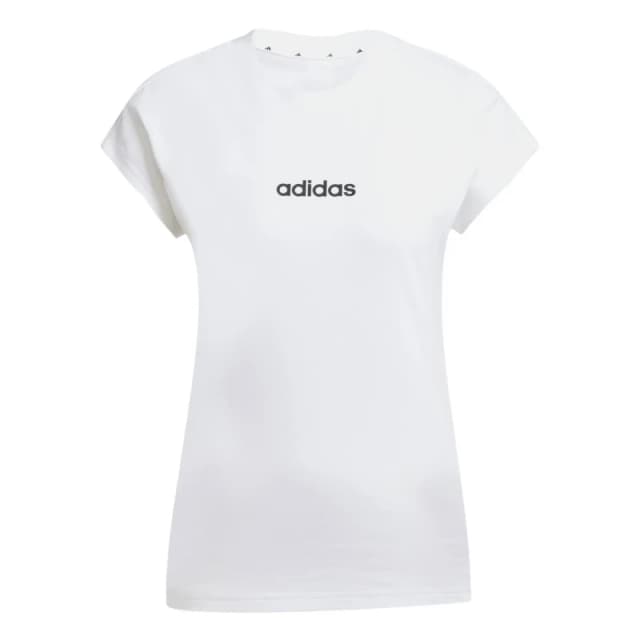Adidas Womens T-Shirt adidas Essentials Linear Blanc Female M