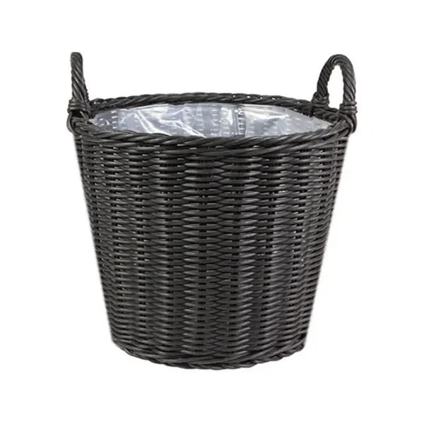 Ivyline Polyrattan Willow Lined Planter / Large