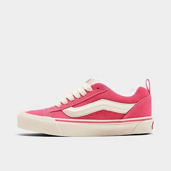 Vans Knu Skool Trainers Retro Color Pink True White, 4
