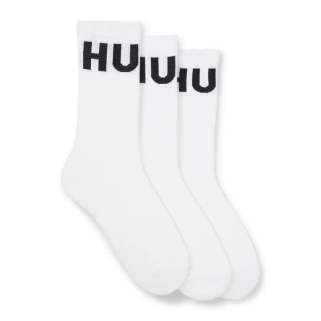 Hugo 3 Pack of Iconic Socks White male 5-8