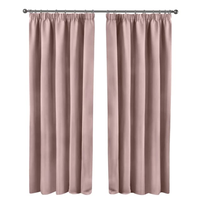 Emma Barclay Blackout Curtains Thermal Pencil Pleat Cali Blush Pink unisex 168x137cm
