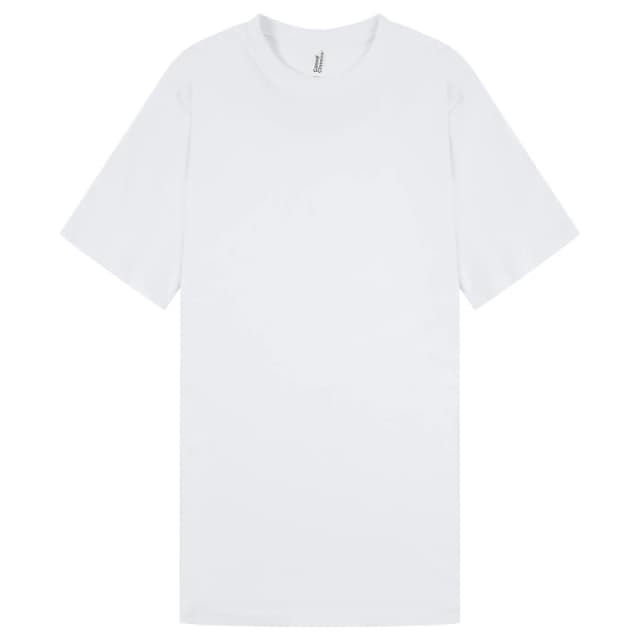 Casual Classics Mens Interlock Tall & Slim T-Shirt in White Size: Small White Male S