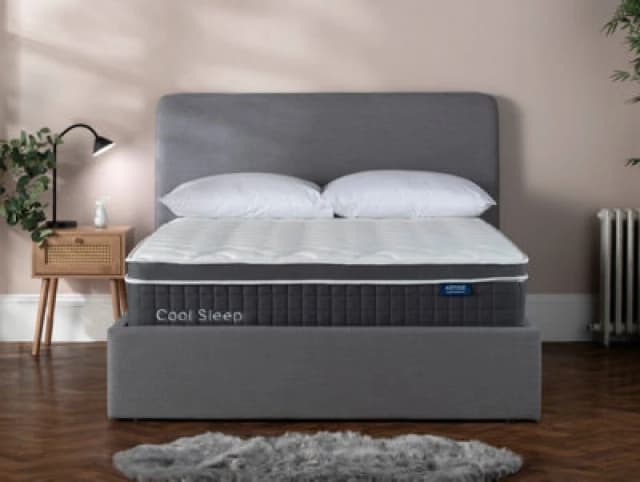 Arthur Sleep Cool Memory Foam Medium Firm Gel Hybrid Mattress in White Size: King White Unisex King