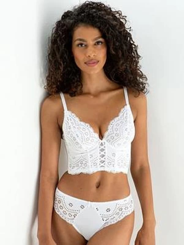 Pour Moi? Pour Moi Swoon Broderie Midi Brief White Female 16 IY06904