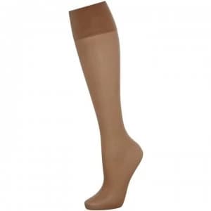 Charnos 5 Per Packet Sheer Knee High Socks - Burgundy