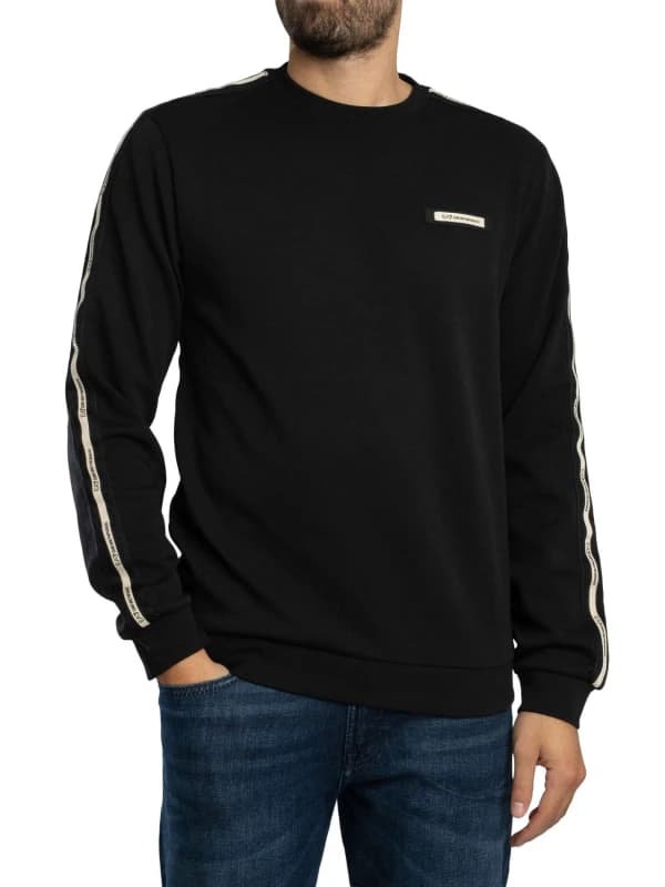 EA7 Brand Rib Sweatshirt Black XL