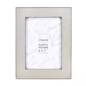 iFrame Grey Epoxy with Silver Edge Photo Frame 5" x 7"