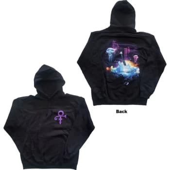 Prince - Lotus Flower Unisex Large Hoodie - Black