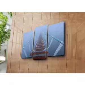 3KBPAT-27 Multicolor Decorative Canvas Painting (3 Pieces)