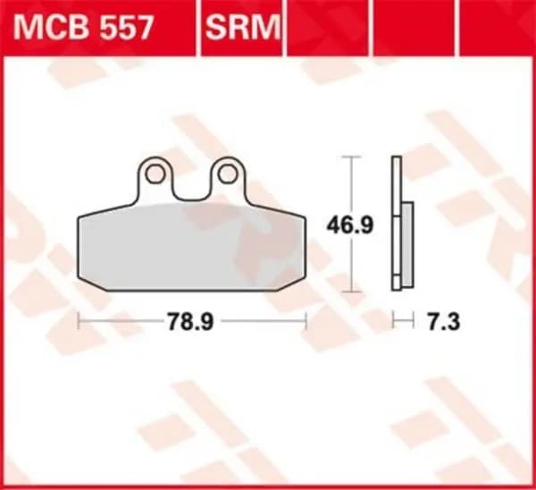TRW Organic Allround MCB557 Brake pad set Brake Pad Set, disc brake (402)