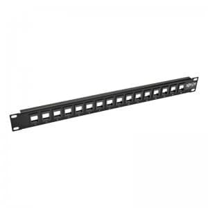 Tripp Lite 16-Port 1U Rack-Mount Unshielded Blank Keystone/Multimedia