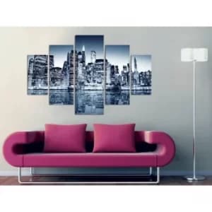 ST019 Multicolor Decorative MDF Painting (5 Pieces)