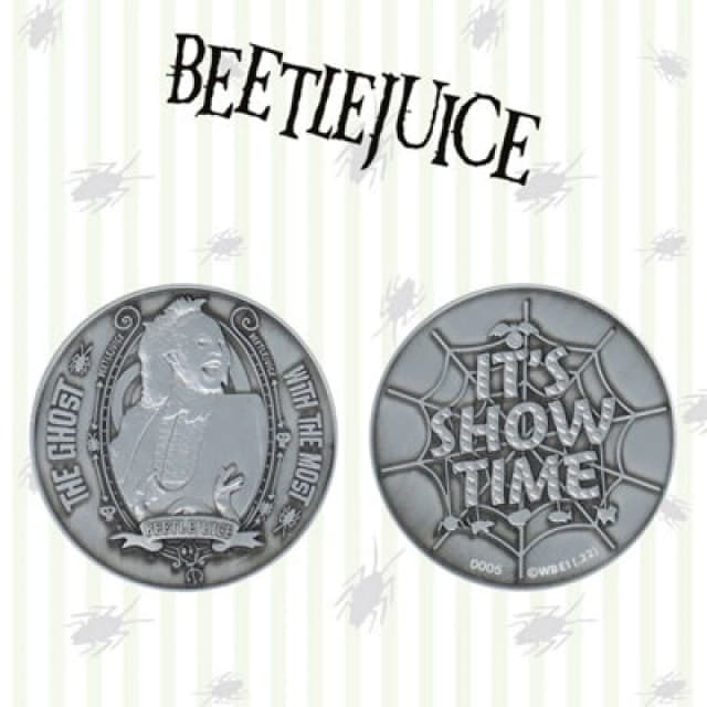 Beetlejuice Limited Edition Collectible Coin Metallic Silver unisex