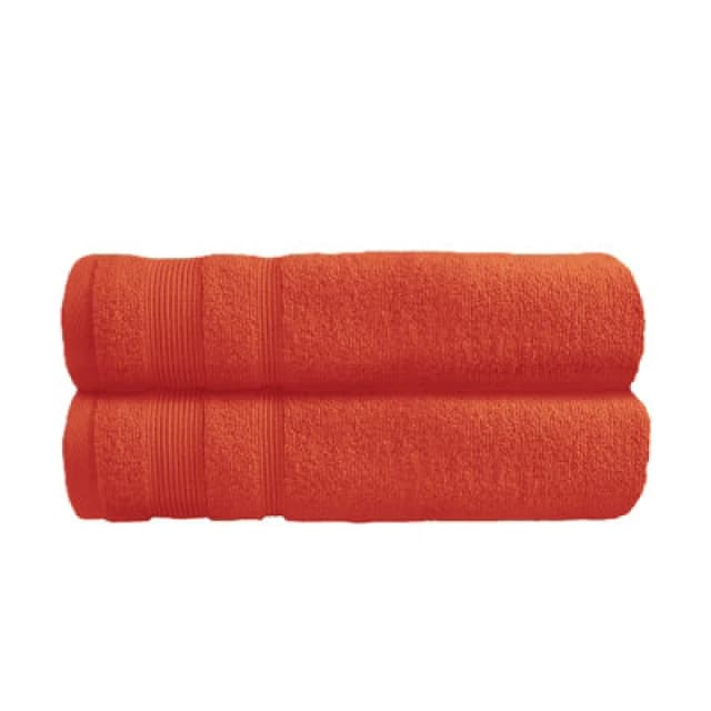 Allure Bath Fashions Luxury Zero Twist Egyptian Cotton Bath Towels Pack Of 2 - Terracotta