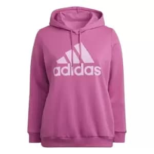 adidas Essentials Logo Fleece Hoodie (Plus Size) Womens - Semi Pulse Lilac / Bliss Lilac