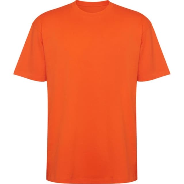 ROLY ROLY Men Bull Oversized Short-Sleeved T-Shirt in Orange Size: X-Small Orange XS Male 5063806098232