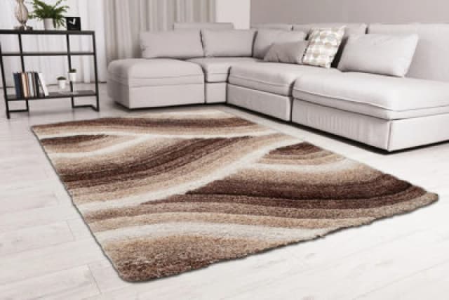 Ds Living Ultra Plush Wave Latte Rug