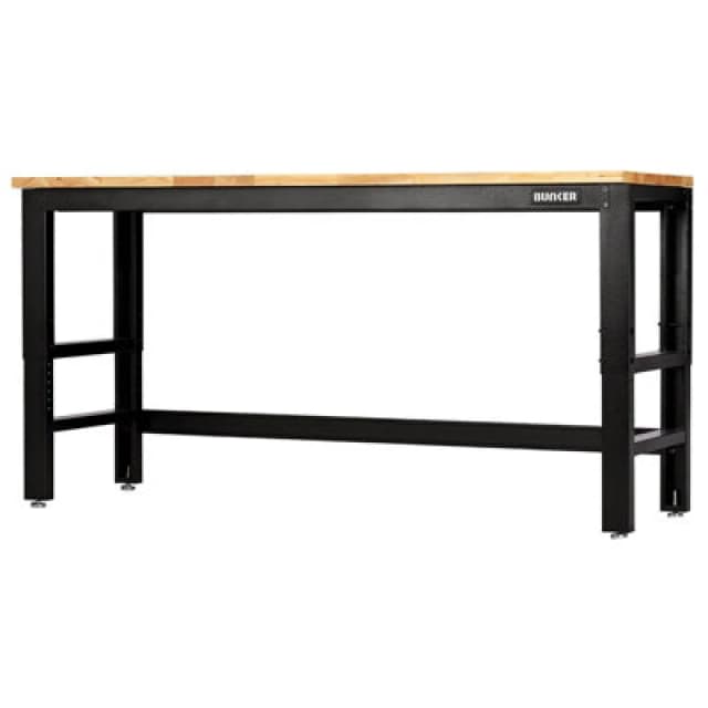 Bunker Hardwood Worktop Workbench 28091 Length: 1.8m