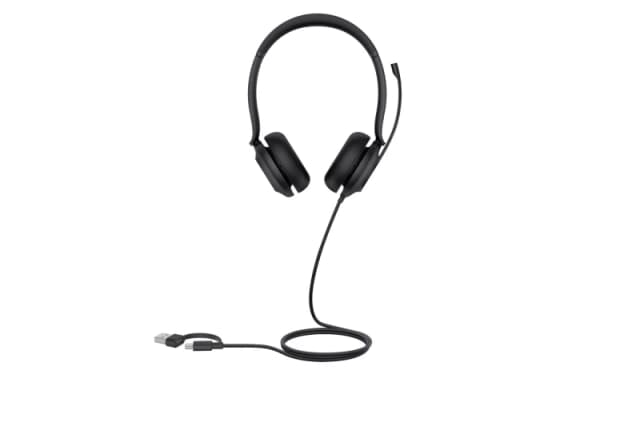 Yealink UH35 Dual Wired On Ear Headset USB-A Black 1308163