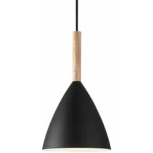 Nordlux Pure 20cm Dome Pendant Ceiling Light Black, E27