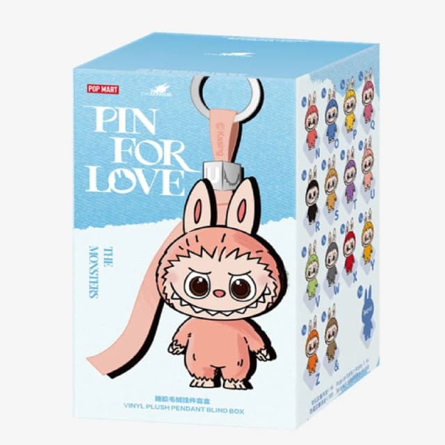 Pop Mart The Monsters Mini Labubu Pin For Love Series 1 Box Multi unisex Single