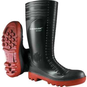 Dunlop - A252931 Acifort Ribbed Black Safety Wellington Boots Size 6-1/2 (40)
