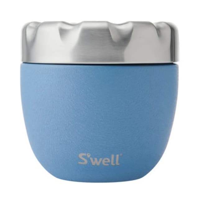 Swell S'well 2Pc Desert Sky Blue Eats Food Bowl, 2-In1 Travel Lunch Bowl, Insulated Travel Food Storage, Stainless Steel 636Ml