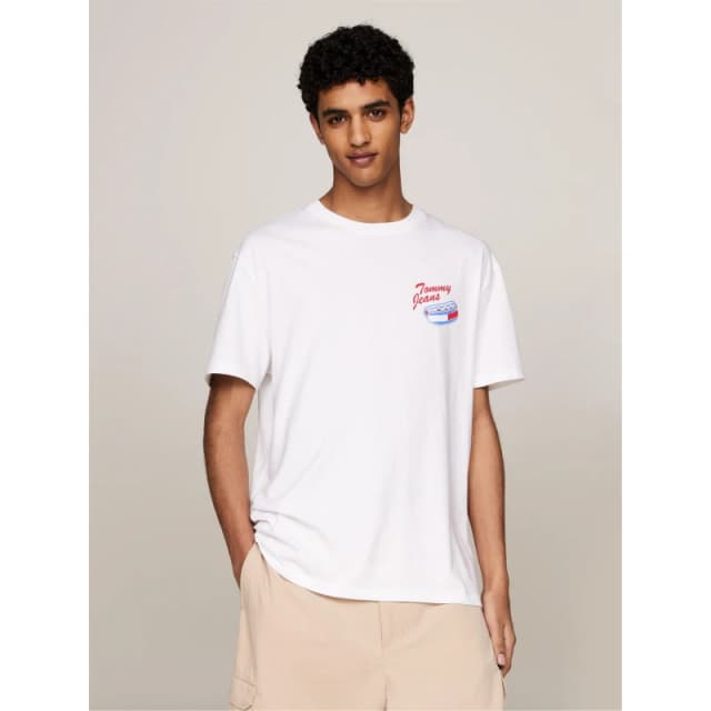 Cotton Regular Fit T-Shirt with Logo Front and Back