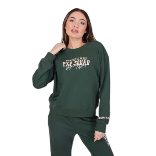 Project X Paris Sweatshirt Crewneck woman Project X Paris squad Vert Female S