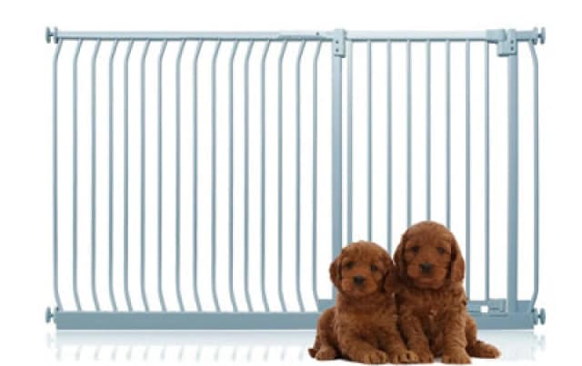 Bettacare Extra Tall Elite Dog Gate, 171Cm - 180Cm, Matt Grey, Extra Tall 96.8Cm In Height, Pressure Fit Pet Gate