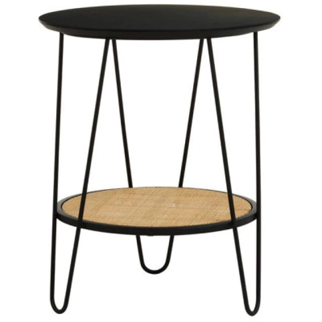Interiors by PH Side Table With Hairpin Legs, Black 2406747