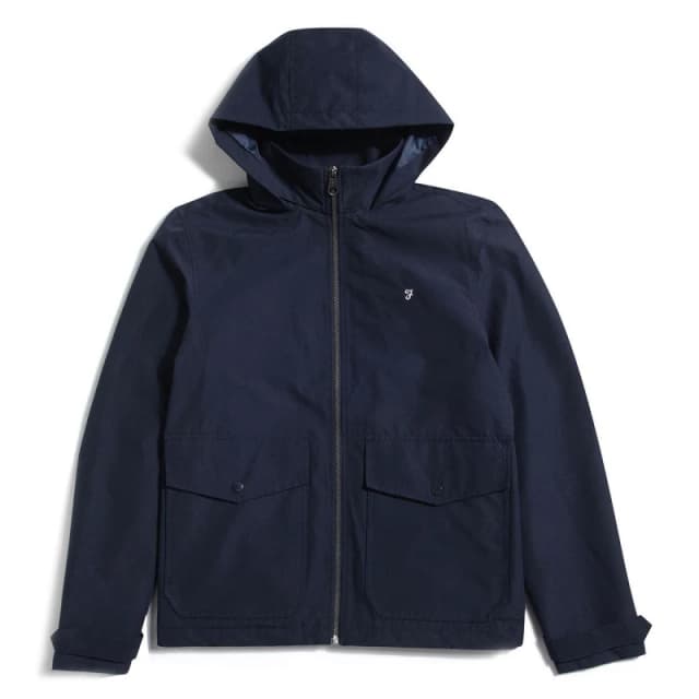Farah Surrey Hooded Coat - Blue Blue S