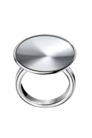 Ladies Calvin Klein Stainless Steel Size L Illusory Ring KJ69AR010106