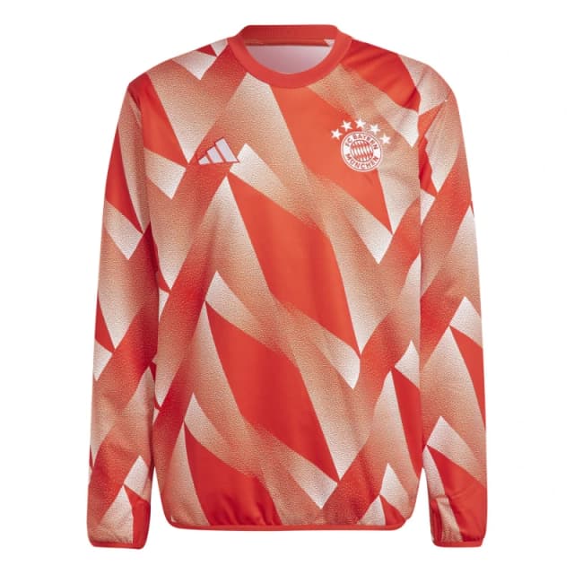 adidas Bayern Munich Pre-Match Warm Top 2023 2024 Adults Red/White male XS
