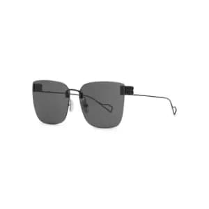 Balenciaga Black Oversized Sunglasses