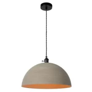 Marne Retro Pendant Light - Ø40cm - 1xE27 - Taupe