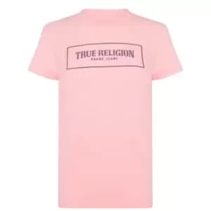 True Religion Sparkle Box T Shirt - Pink