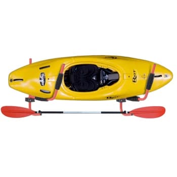HOMCOM Canoe/Kayak Aluminum Wall Mount Hangers-Red
