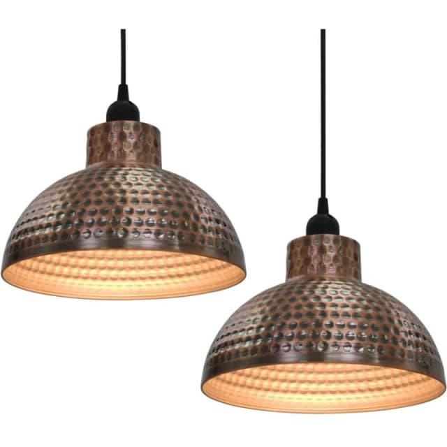 VIDAXL Ceiling Lamps 2 pcs Semi-spherical Copper Colour Vidaxl 242556