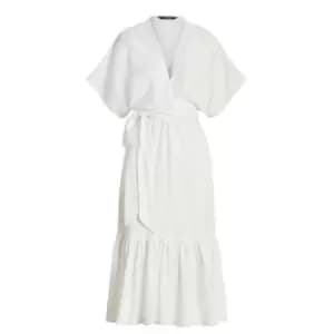 Lauren by Ralph Lauren Ligiana Short Sleeve Day Dress - White