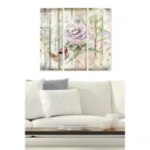 MDF151859441 Multicolor Decorative MDF Painting (3 Pieces)