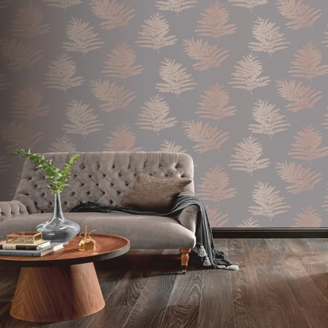 Arthouse Metallic Fern Gold Wallpaper