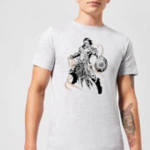 Magic The Gathering Gideon Character Art T-Shirt - Grey - 3XL