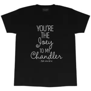 Friends Mens Joey To My Chandler T-Shirt (3XL) (Black)