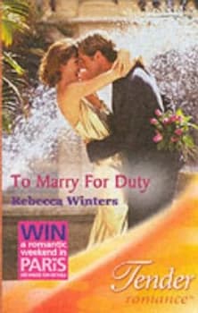 To Marry for Duty by Rebecca Winters Paperback